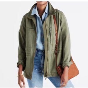 Madewell Olive Green Utility Military Fleet Jacket Small